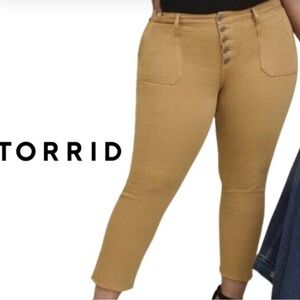 Torrid Women's Straight Leg Jeans in Tan